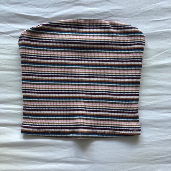 garage multicolour striped tube top - Picture 3 of 3
